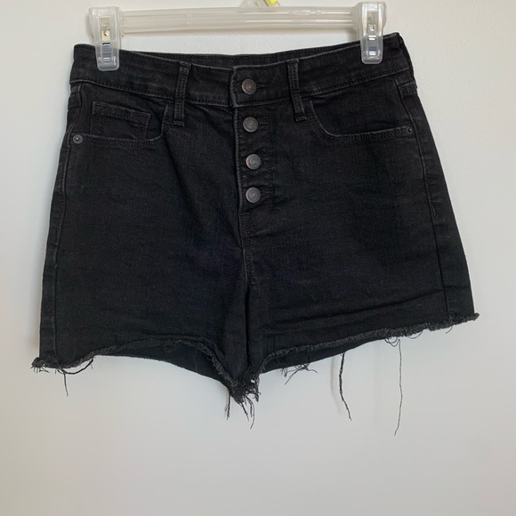 Old Navy black denim shorts size 4 - Picture 1 of 6